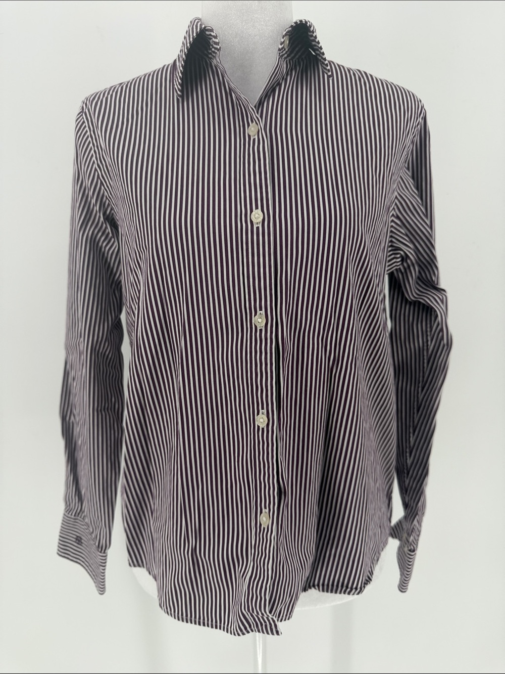 Lauren Ralph Lauren Petite Purple Striped Button Down Shirt Women’s P/M